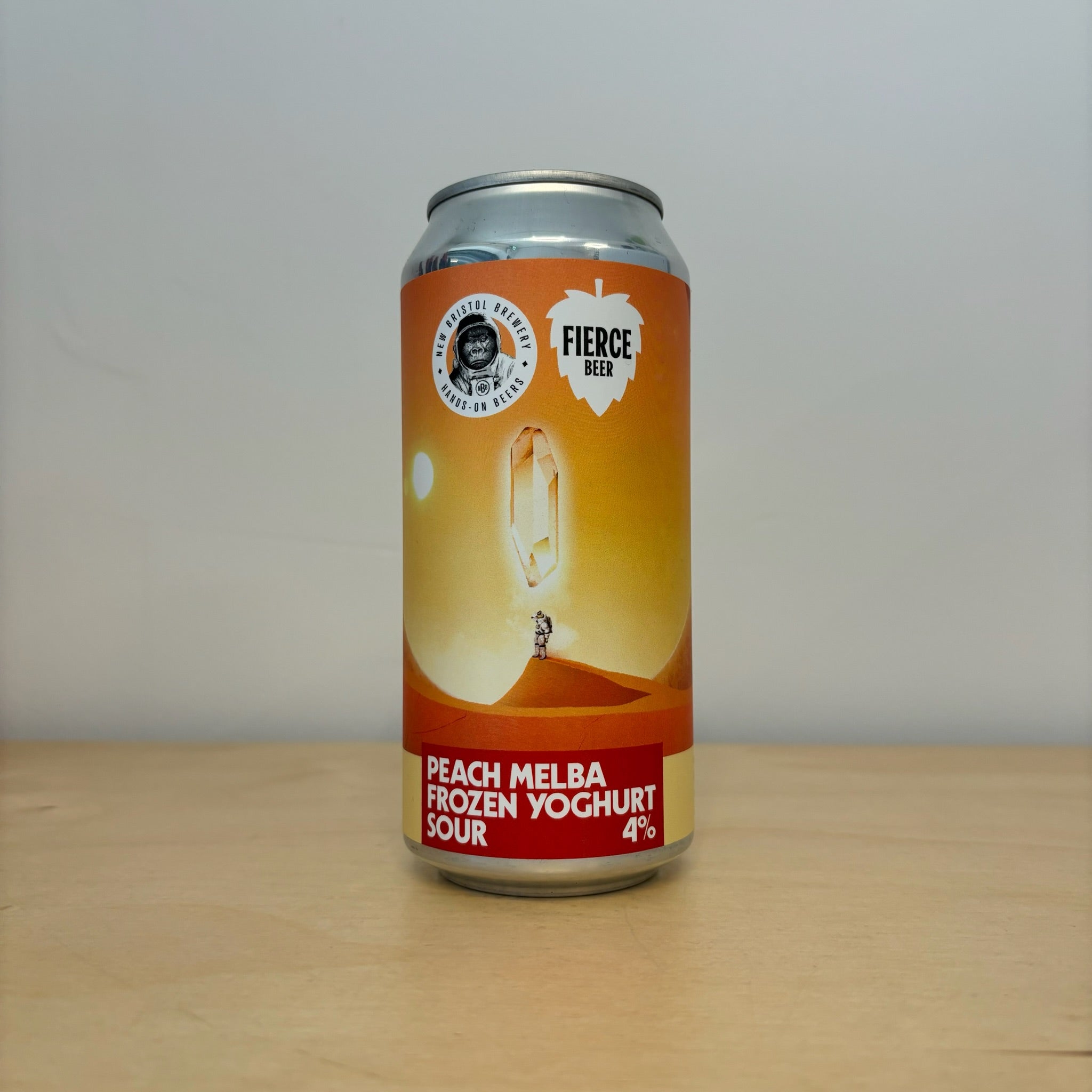 New Bristol x Fierce Peach Melba Frozen Yoghurt Sour (440ml Can) - Leith Bottle Shop