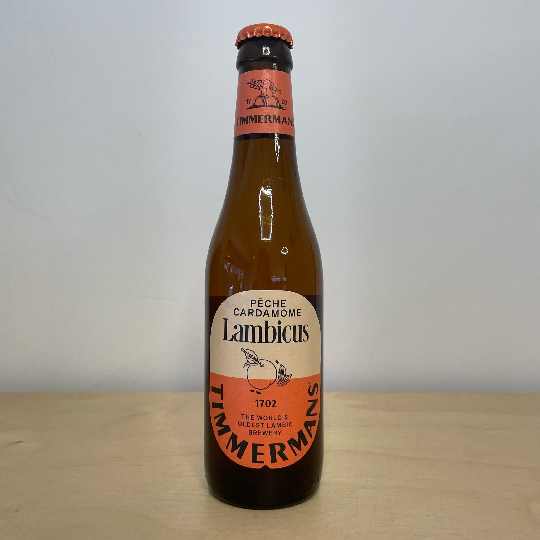 Timmermans Lambicus Pêche Cardamome (330ml Bottle) - Leith Bottle Shop