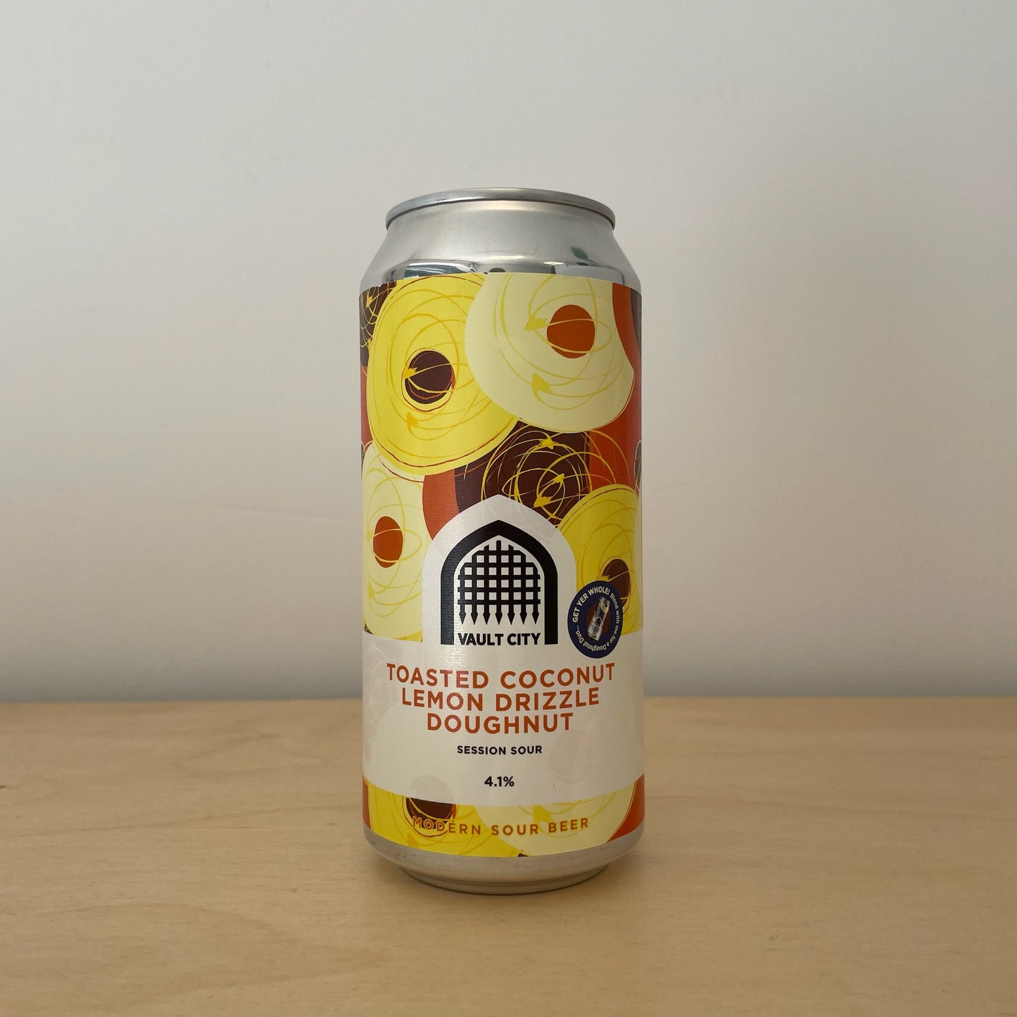 Vault City Toasted Coconut Lemon Drizzle Doughnut (440ml Can)