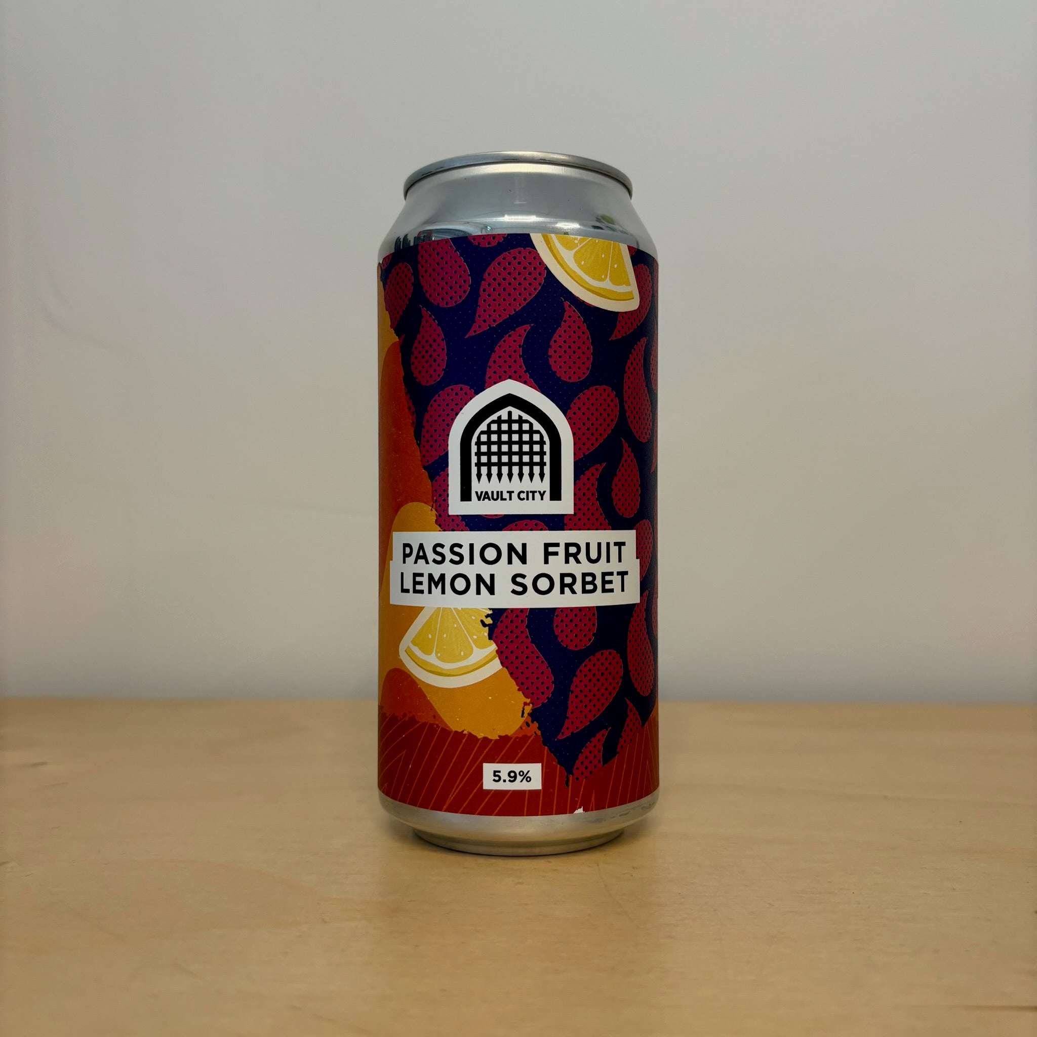 Vault City Passion Fruit Lemon Sorbet (440ml Can) - Leith Bottle Shop