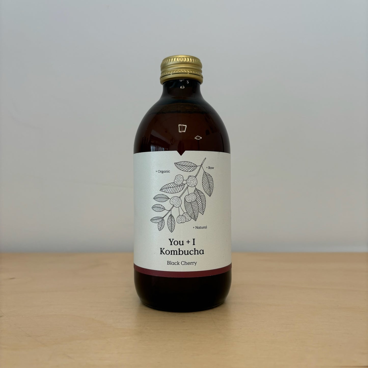 You + I Black Cherry Kombucha (300ml Bottle)