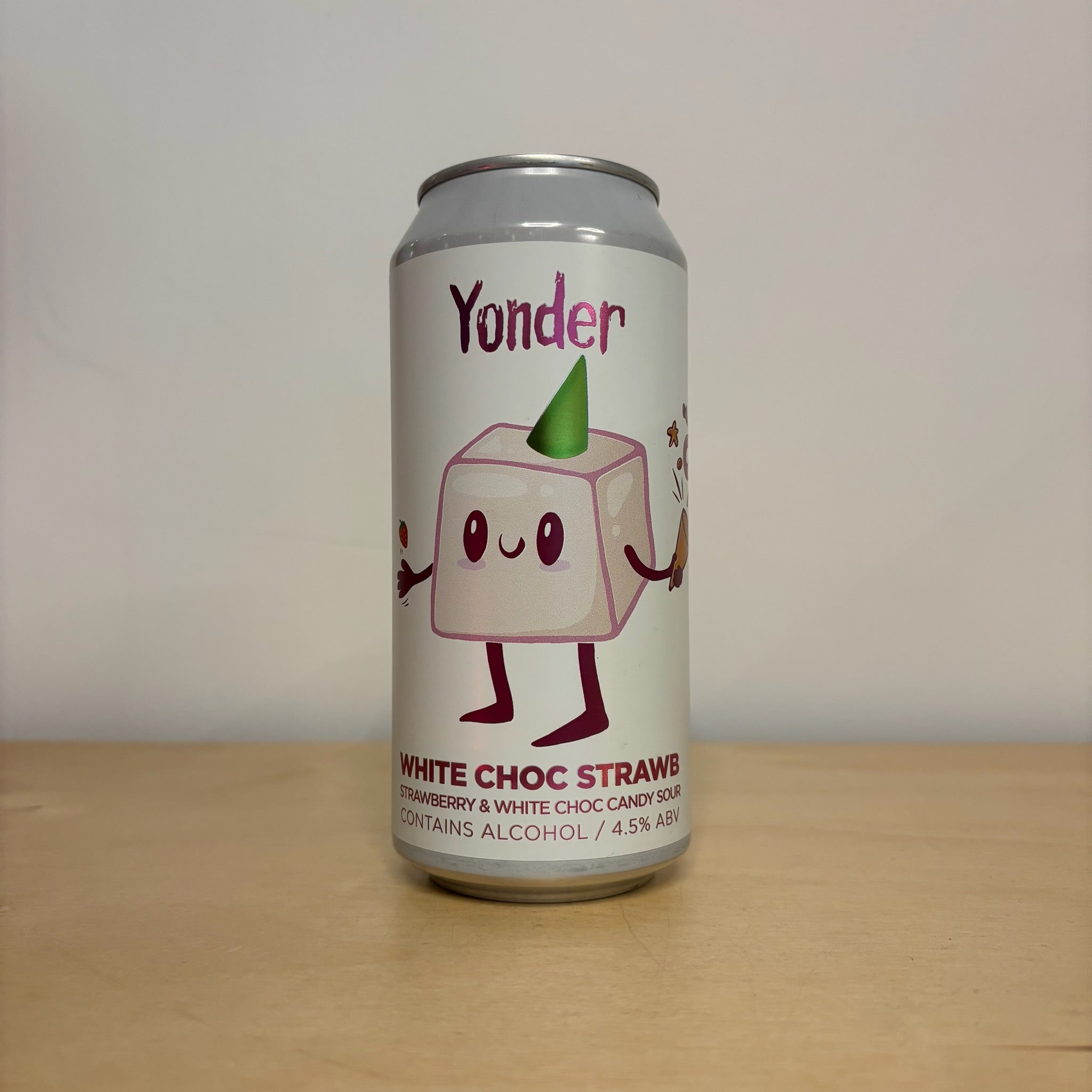 Yonder White Choc Strawb (440ml Can) - Leith Bottle Shop