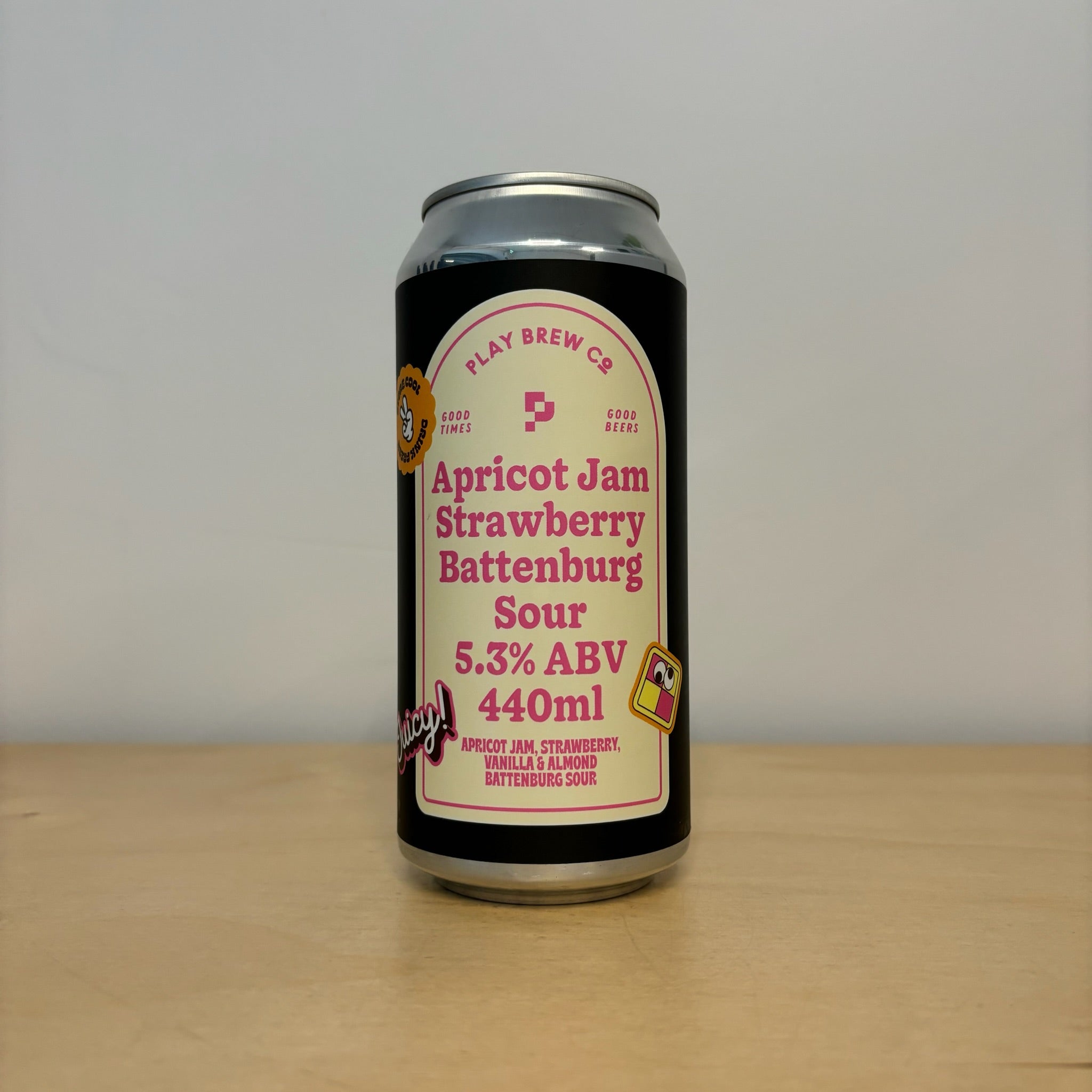 Play Brew Co. Apricot Jam Strawberry Battenburg Sour (440ml Can) - Leith Bottle Shop