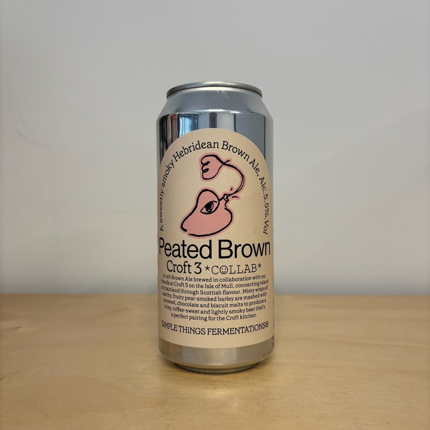 Simple Things Fermentations x Croft 3 Peated Brown (440ml Can)