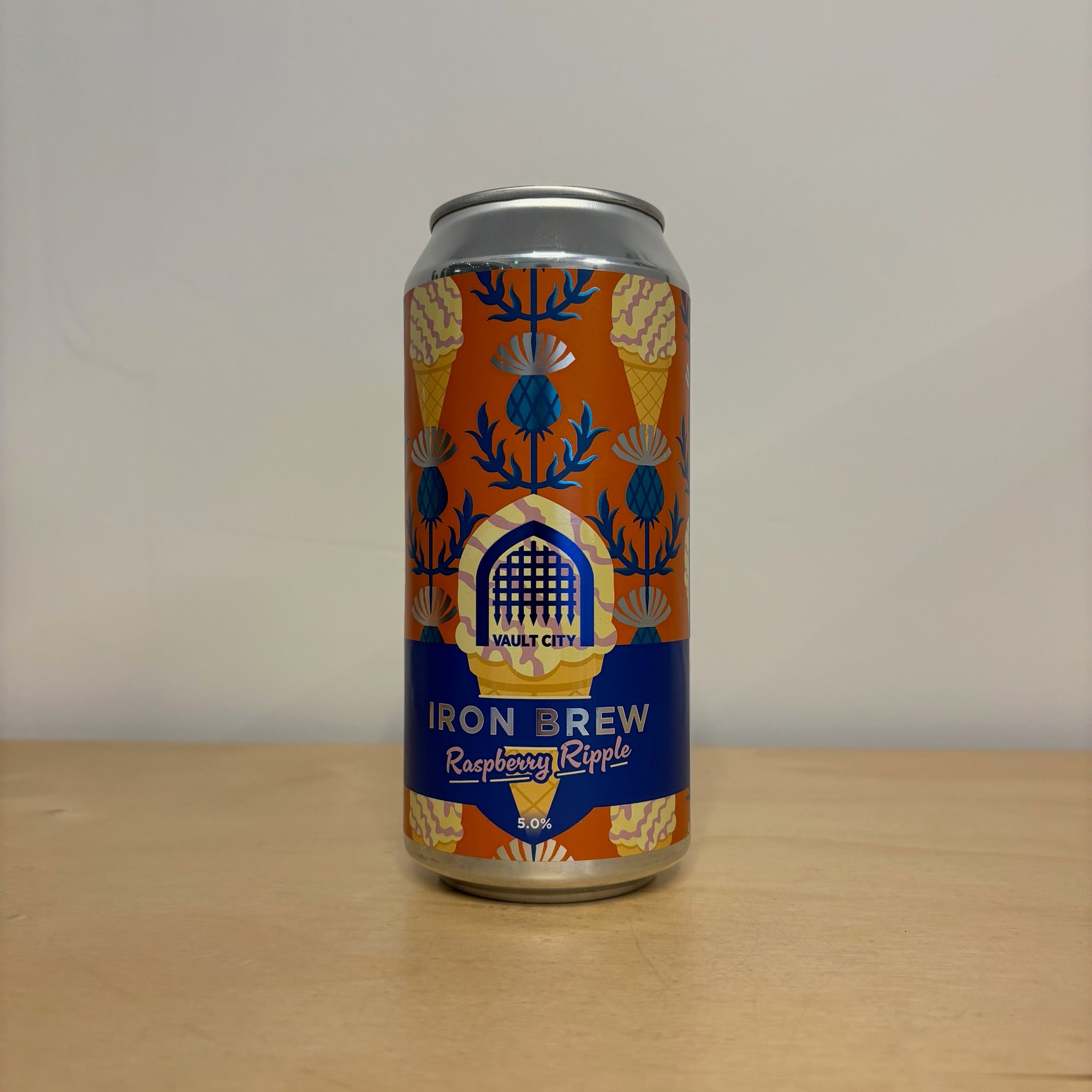 Vault City Iron Brew Raspberry Ripple (440ml Can) - Leith Bottle Shop