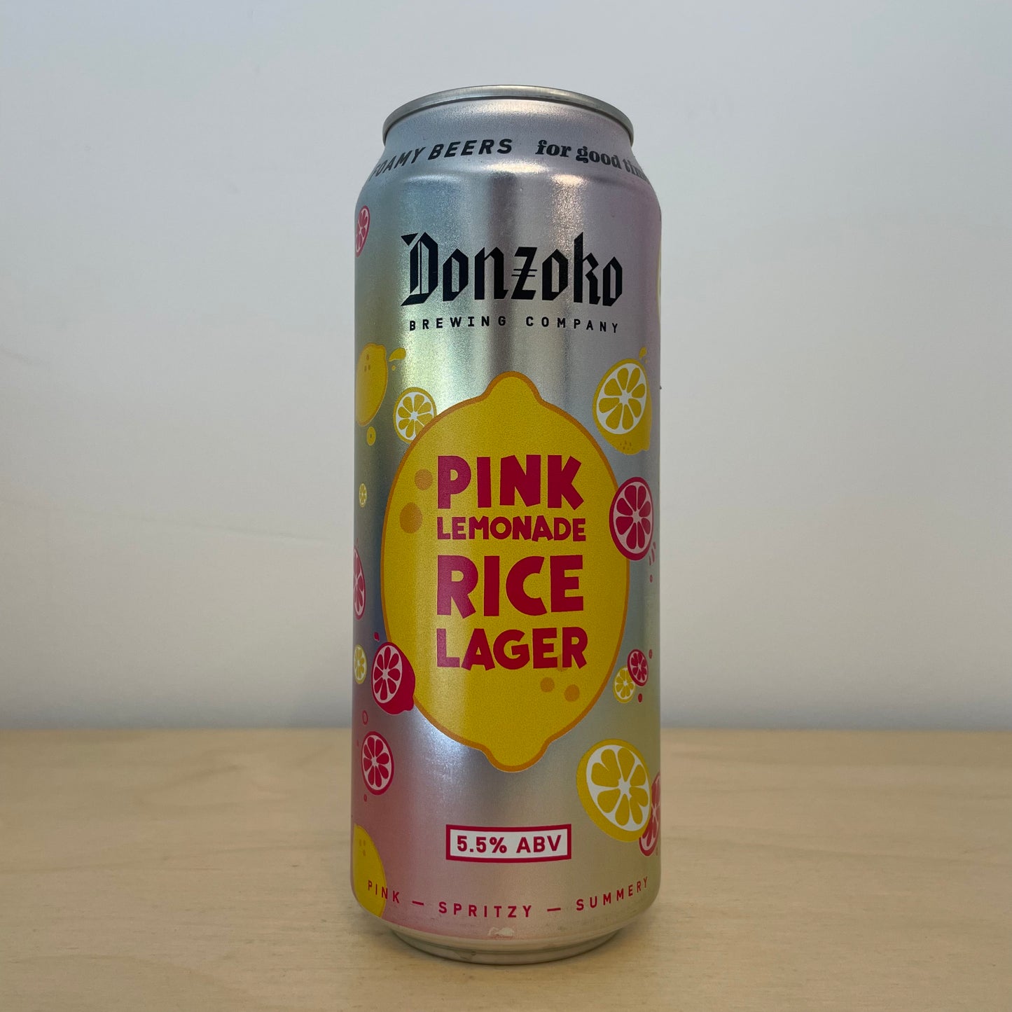 Donzoko Pink Lemonade Rice Lager (500ml Can)