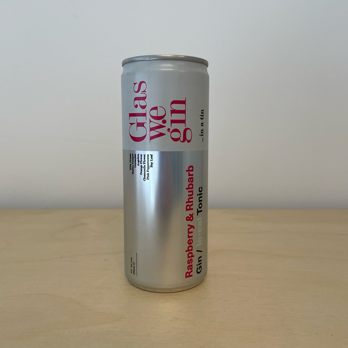 Glaswegin Raspberry & Rhubarb Pre-mixed (250ml Can)