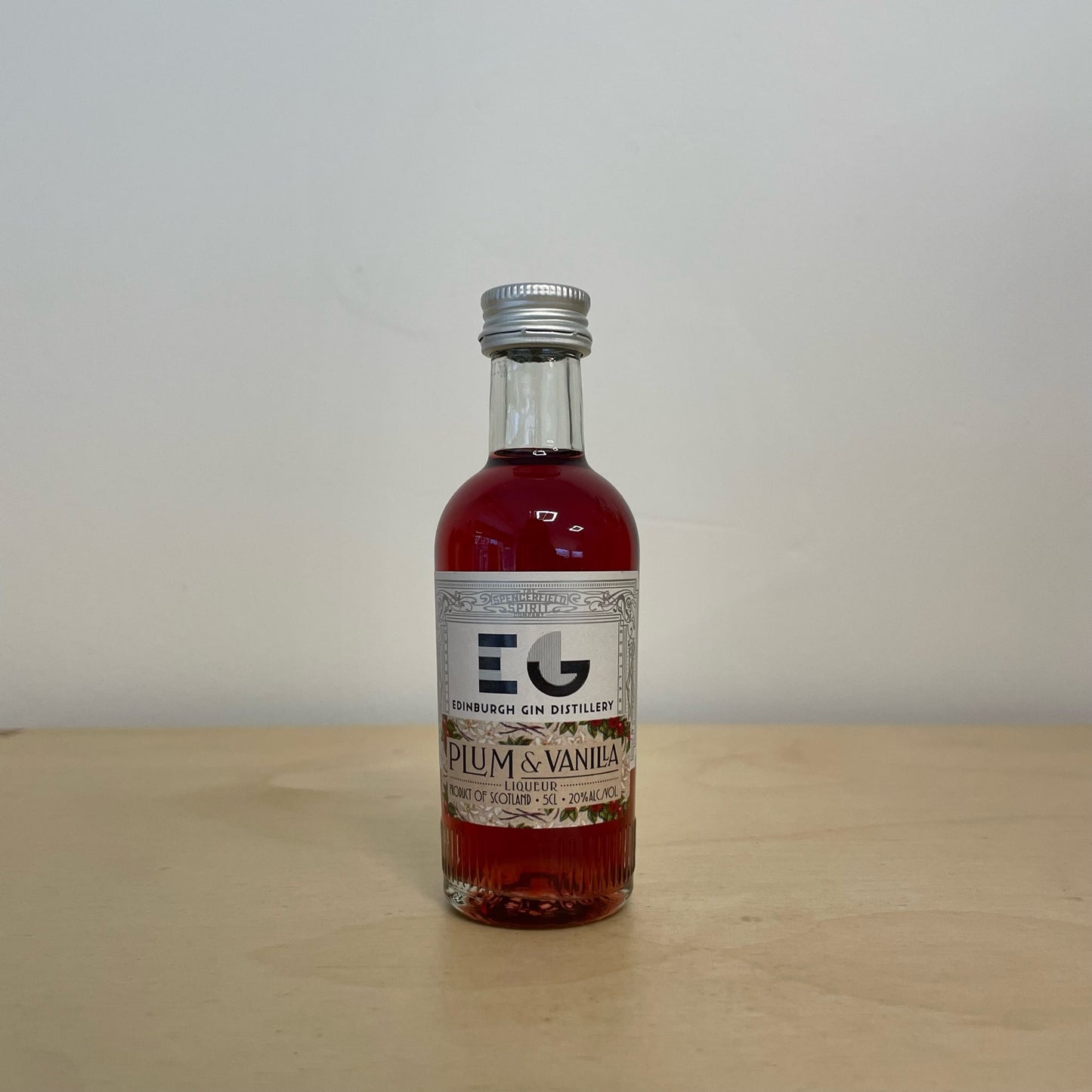 Edinburgh Gin Plum & Vanilla Gin Liqueur Miniature (5cl Bottle)