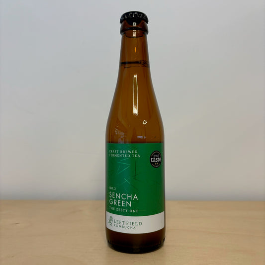 Left Field Sencha Green Kombucha (330ml Bottle)