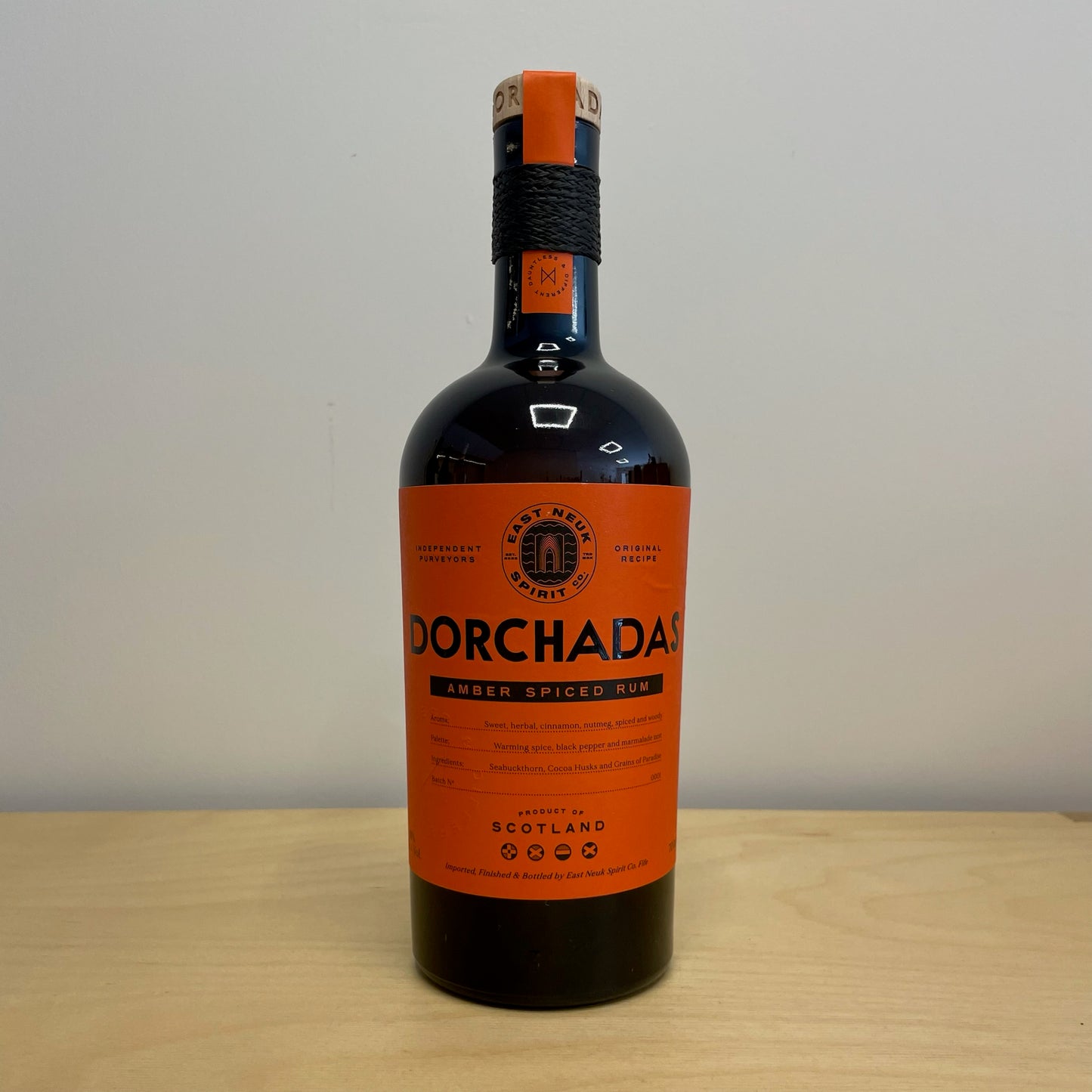 East Neuk Spirit Co. Dorchadas Amber Spiced Rum (70cl Bottle)
