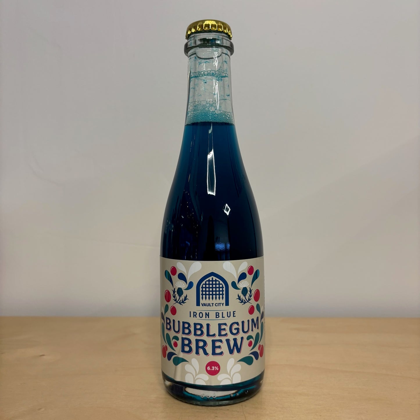 Vault City Iron Blue Bubblegum Brew (375ml Bottle)