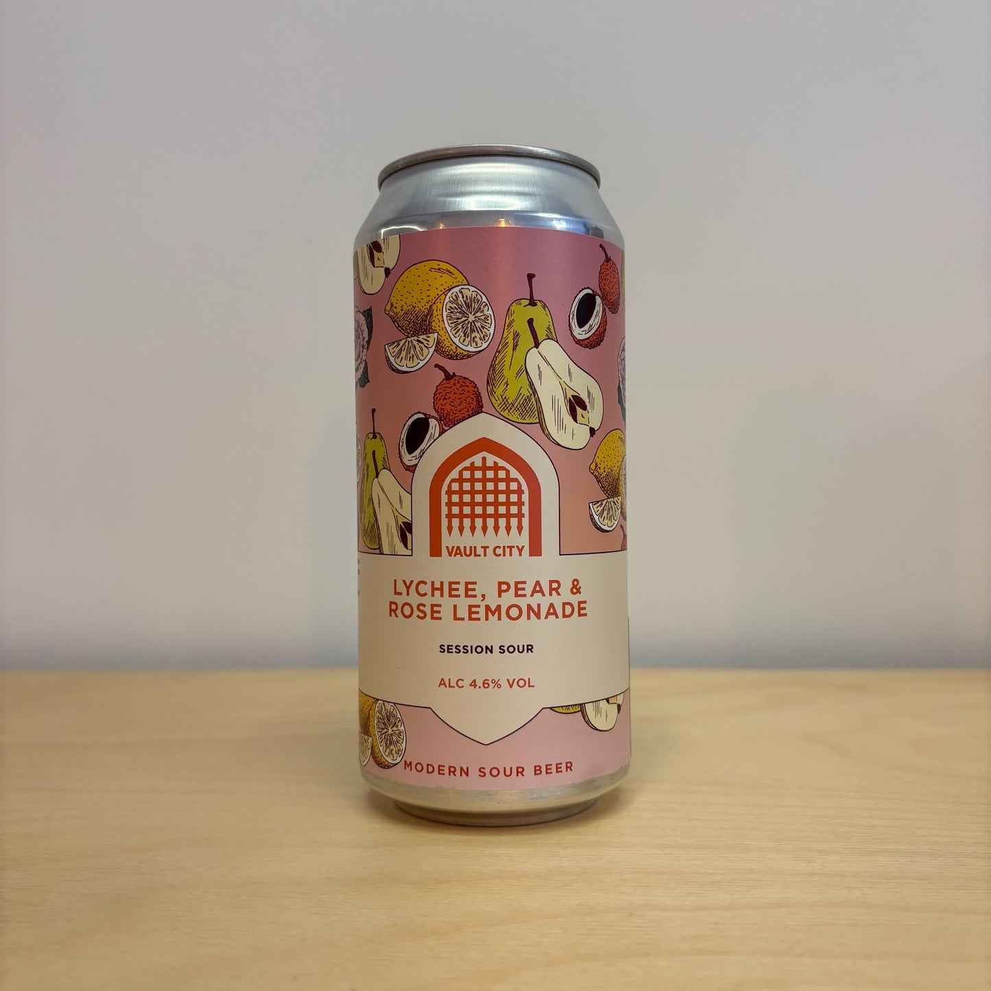 Vault City Lychee, Pear & Rose Lemonade (440ml Can)