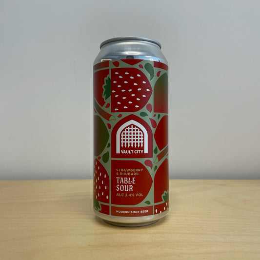 Vault City Strawberry & Rhubarb Table Sour (440ml Can)