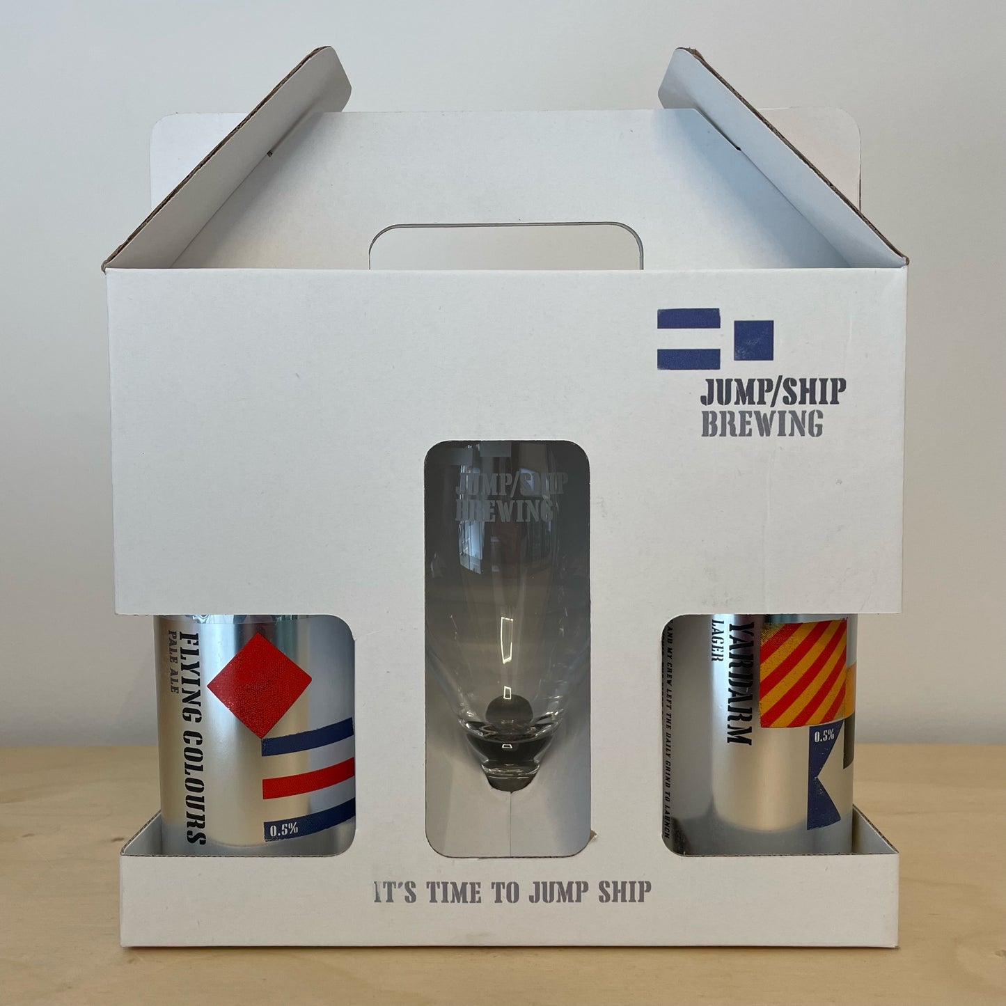 Jump Ship Glass Gift Pack (2x 330ml Can)