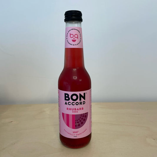 Bon Accord Rhubarb Soda (275ml Bottle)